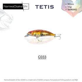 NaniwaOsakashi Tetis 50 mm 4.5 gr Sinking C033 Sahte Balık