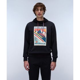 Napapijri NP0A4I530411-001 B-Portalet H Siyah Erkek Sweatshirt