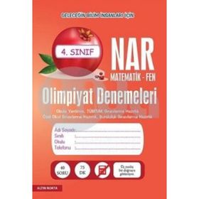 Nar Olimpiyat Denemeleri 4. Sınıf Matematik-Fen - kollektif