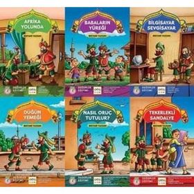 Nar Yayınları - Güler Yüzle Tatlı Söz - Hacivatla Karagöz Dizisi (6 Kitap)(Değerler Eğitimi)