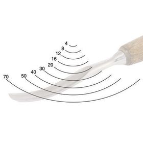 Narex 829412 Profile 7 12 mm Profi Ahşap Oyma Oluklu Spoon Iskarpela