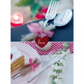 Narin Asellus Love Gümüş 30 Parça Çatal Kaşık Bıçak Takımı