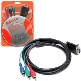 Narita LST-205 1.5 mt Component VGA To 3 RCA Kablo