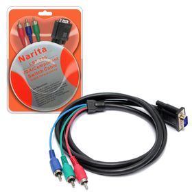 Narita LST-205 1.5 mt Component VGA To 3 RCA Kablo