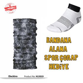 Narr Electro White Bandana