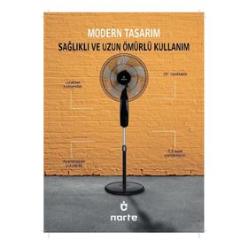 Narte NT-RCF180 18 inç Ayaklı Vantilatör