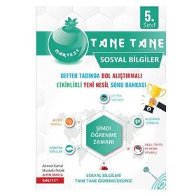 Nartest 5 Sınıf Defter Tadında Tane Tane Sosyal Bilgiler Kitabı