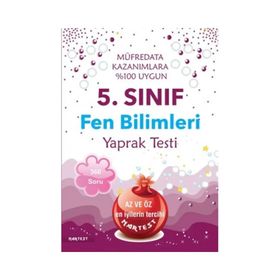 Nartest 5.Sınıf Fen Bilimleri Yaprak Testi