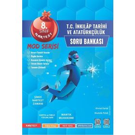 Nartest 8. Sınıf Mod T.C. İnkılap Tarihi ve Atatürkçülük Soru Bankası