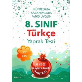 Nartest 8.Sınıf Türkçe Yaprak Testi
