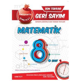 Nartest Yayıncılık 8. Sınıf Matematik Geri Sayım Son Tekrar Testleri
