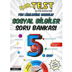 Nartest Yayınevi 5. Sınıf Süper Zeka Sosyal Bilgiler Soru Bankası
