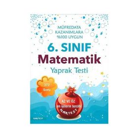 Nartest Yayınevi 6. Sınıf Matematik Yaprak Testi