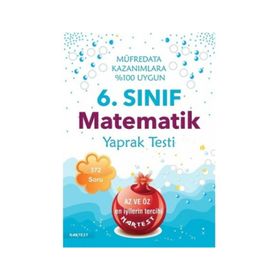 Nartest Yayınevi 6. Sınıf Matematik Yaprak Testi