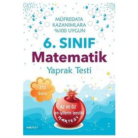 Nartest Yayınevi 6. Sınıf Matematik Yaprak Testi