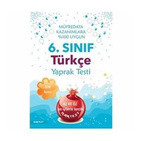 Nartest Yayınevi 6. Sınıf Türkçe Yaprak Test- Yeni Müfredat