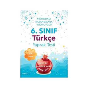 Nartest Yayınevi 6. Sınıf Türkçe Yaprak Test- Yeni Müfredat
