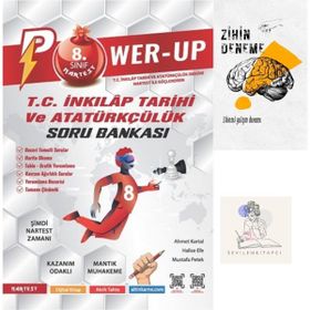 Nartest Yayınevi - 8.Sınıf İnkılap Power-Up Soru Bankası + Zihindeneme