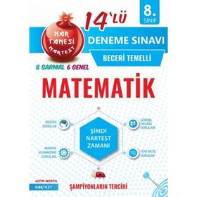 Nartest Yayınevi 8. Sınıf Matematik Nar Tanesi On Dörtlü Deneme Sınavı 2039539