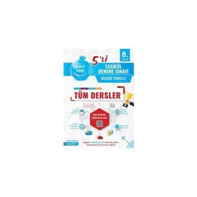 Nartest Yayınevi 8.Sınıf Mavi Tüm Dersler 5'li Fasikül Deneme Sınavı