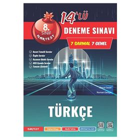 Nartest Yayınevi - 8. Sınıf Mod Türkçe 14 Deneme Sınavı