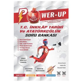 Nartest Yayınevi - 8. Sınıf Power-Up T.C. İnkilap Tarihi ve Atatürkçülük Soru Bankası