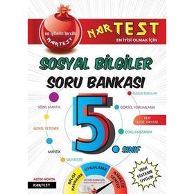 Nartest Yayınları 5. Sınıf Sosyal Bilgiler Soru Bankası Fen Liselerine Hazırlık