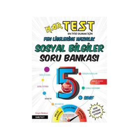 Nartest Yayınları 5. Sınıf Sosyal Bilgiler Soru Bankası Fen Liselerine Hazırlık