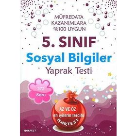 Nartest Yayınları 5.Sınıf Sosyal Bilgiler Yaprak Test