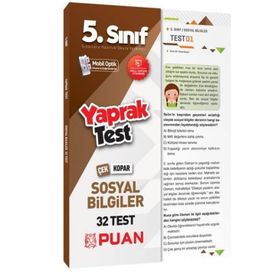 Nartest Yayınları 5.Sınıf Sosyal Bilgiler Yaprak Test