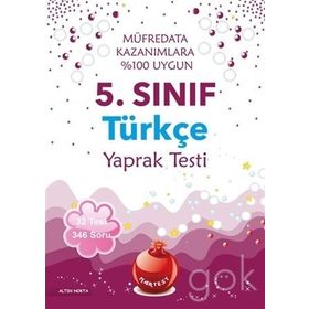 Nartest Yayınları 5.Sınıf Türkçe Yaprak Test