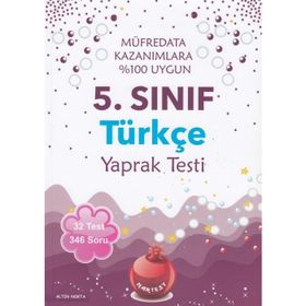 Nartest Yayınları 5.Sınıf Türkçe Yaprak Test