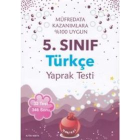 Nartest Yayınları 5.Sınıf Türkçe Yaprak Test
