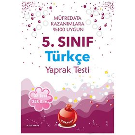 Nartest Yayınları 5.Sınıf Türkçe Yaprak Test