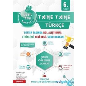Nartest Yayınları 6. Sınıf Yeşil Tane Tane Türkçe Soru Bankası