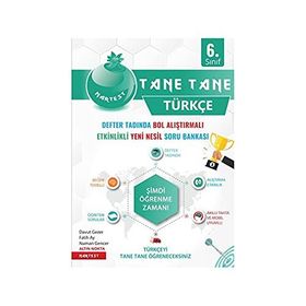 Nartest Yayınları 6. Sınıf Yeşil Tane Tane Türkçe Soru Bankası