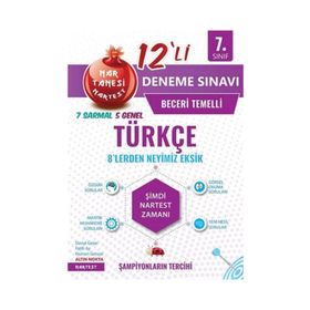 Nartest Yayınları 7. Sınıf Beceri Temelli Türkçe Deneme Sınavı