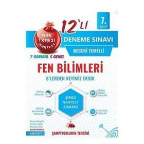 Nartest Yayınları 7. Sınıf Fen Bilimleri Nar Tanesi 12 Deneme Sınavı