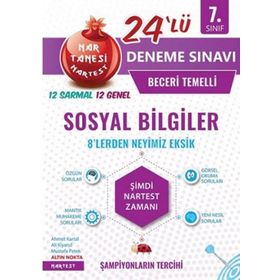 Nartest Yayınları 7. Sınıf Sosyal Bilgiler Nar Tanesi 24 Deneme Sınavı