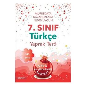 Nartest Yayınları 7.Sınıf Türkçe Yaprak Test