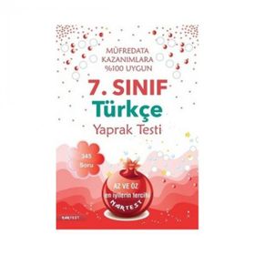 Nartest Yayınları 7.Sınıf Türkçe Yaprak Test