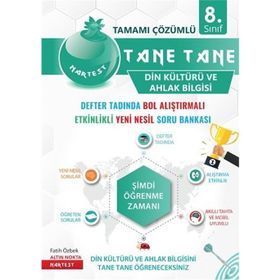 Nartest Yayınları 8. Sınıf Defter Tadında Tane Tane Din Kültürü Ve Ahlak Bilgisi Soru Bankası