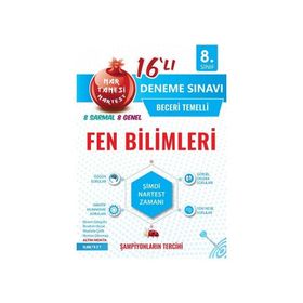 Nartest Yayınları 8. Sınıf Fen Bilimleri 16'lı Beceri Temelli Deneme