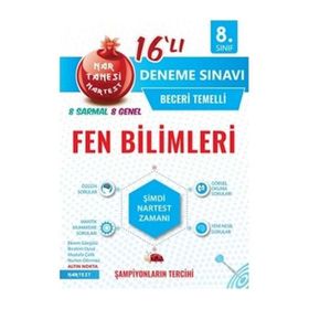 Nartest Yayınları 8. Sınıf Fen Bilimleri 16'lı Beceri Temelli Deneme