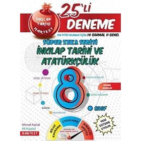 Nartest Yayınları 8. Sınıf İnkılap Tarihi 25'li Deneme