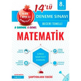 Nartest Yayınları 8. Sınıf Matematik Nar Tanesi Nartest 14 Deneme Sınavı