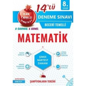 Nartest Yayınları 8. Sınıf Matematik Nar Tanesi Nartest 14 Deneme Sınavı
