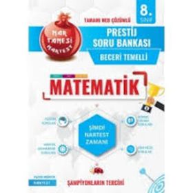 Nartest Yayınları 8. Sınıf Matematik Nar Tanesi Prestij Soru Bankası