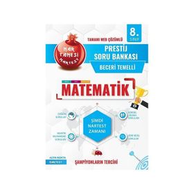 Nartest Yayınları 8. Sınıf Matematik Nar Tanesi Prestij Soru Bankası
