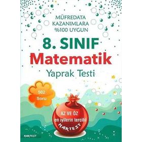 Nartest Yayınları 8. Sınıf Matematik Yaprak Testi